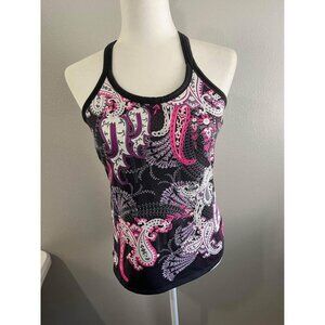 Athleta gray and pink tank top size Medium